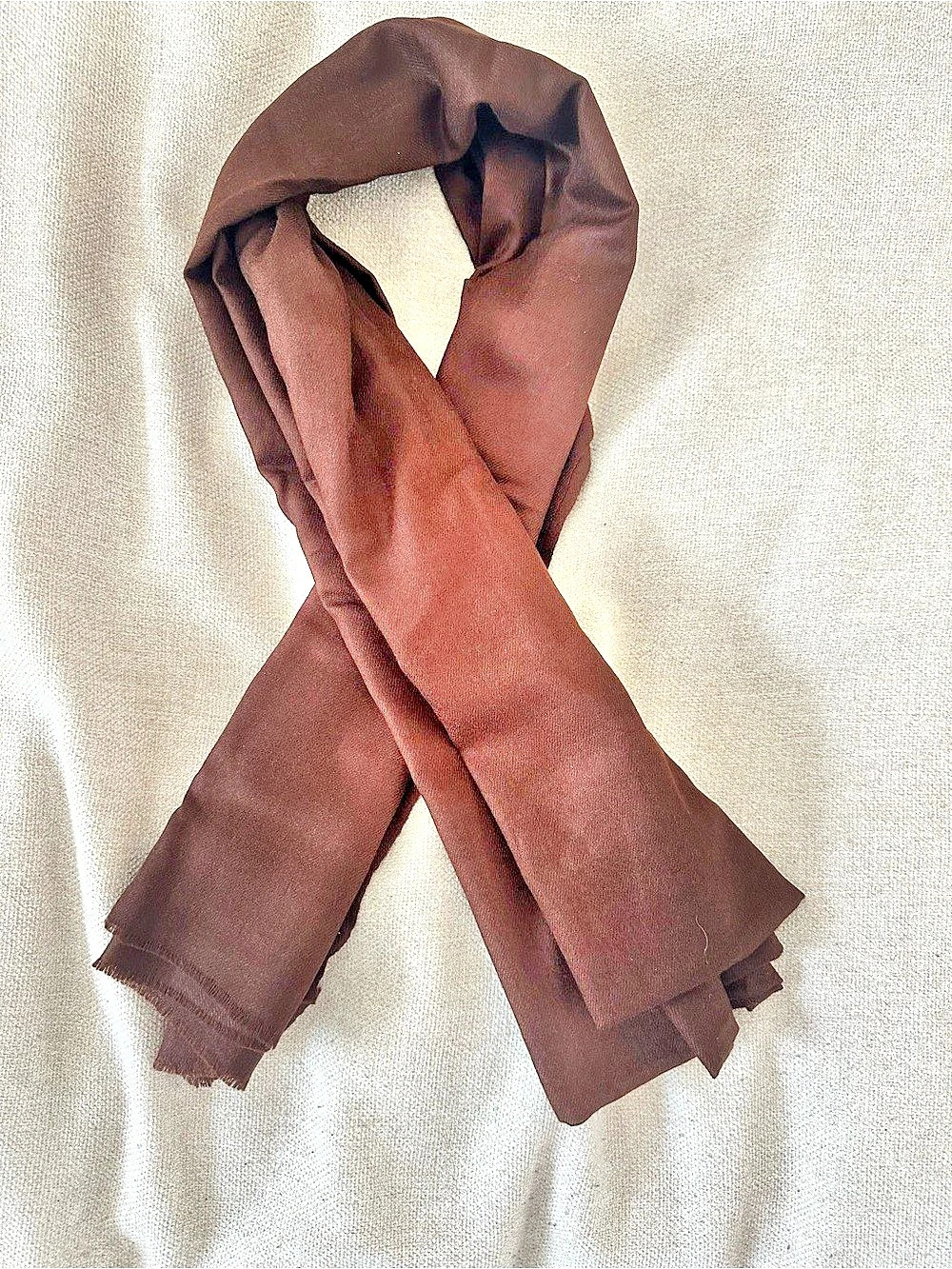 esho funi - NWT 100% Lightweight Cashmere Scarf in Dark Brown